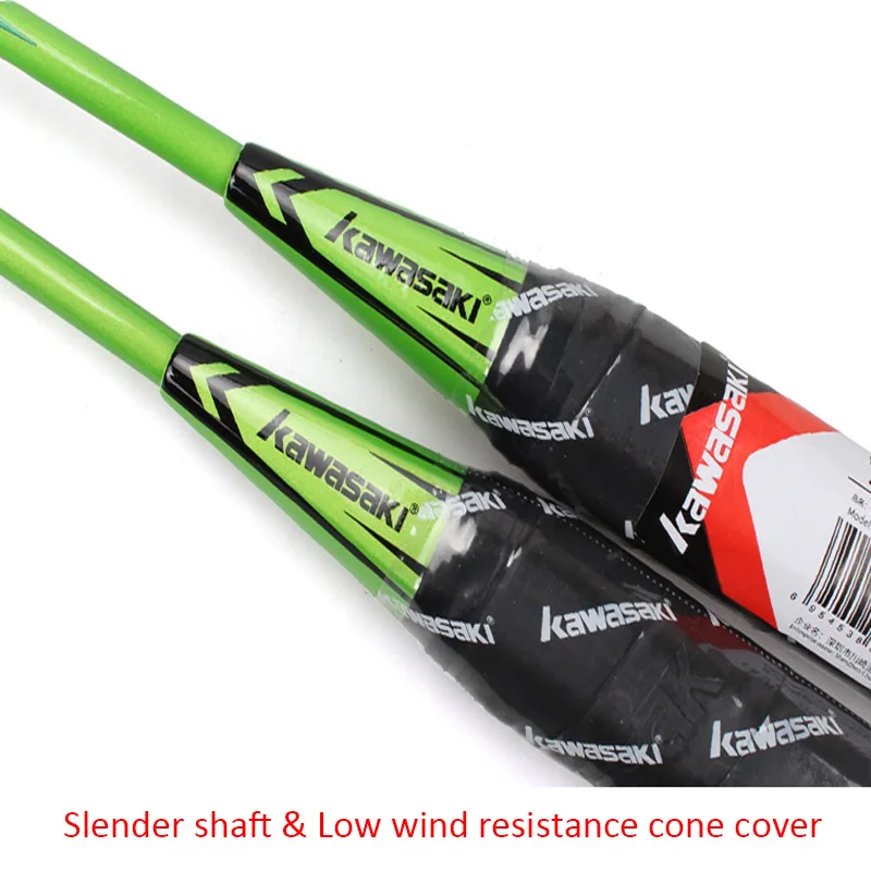 1 par Kawasaki bádminton raquetas de carbono profesional Raquete deportes 3U Padel con bolsa de agarre para principiantes boca juniors
