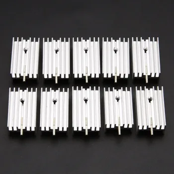 

10pcs Aluminum Heat Sink 25x15x10mm DIY Aluminium Radiator Heat Sink For TO-220/TO220 Transistor