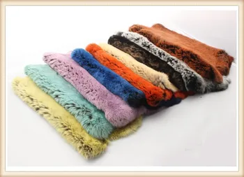 

free shipping wholesale 10pieces / frost on the grass fur Rex / real Rex fur/ genuine Rabbit fur hair/ genuine leather raw color