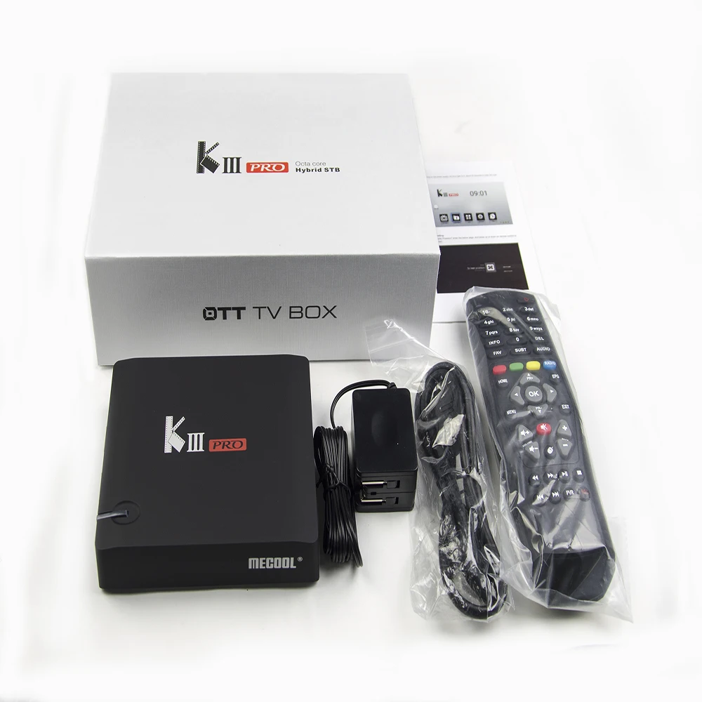 Mecool KIII PRO Tv box 3G+ 16G 4K Wifi Tv box Android7.1 Blutooth/USB/TF Amlogic S912 Восьмиядерный 1000M LAN HDMI телеприставка плеер