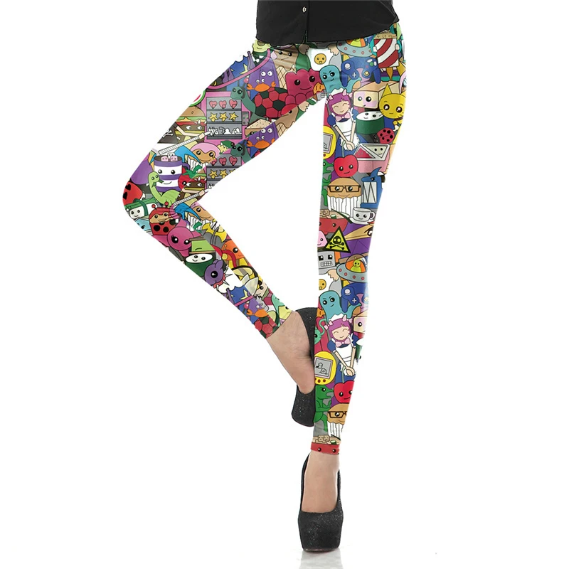 Free Shipping New Arrival Spring Summer Legging Cartoon Tiled Legins
