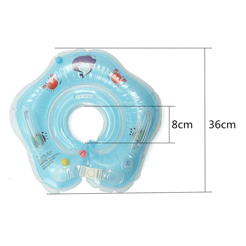Детский бассейн, аксессуары для плавания, детский воротник, плавательное кольцо, безопасность, купание и плавание на шею, надувные 4 цвета