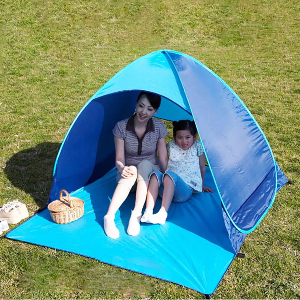 

Outdoor Hiking Camping Tent UV Protection Fully Automatic Sun Shade Quick Open Pop -Up Beach Awning Fishing Tents Ship From US