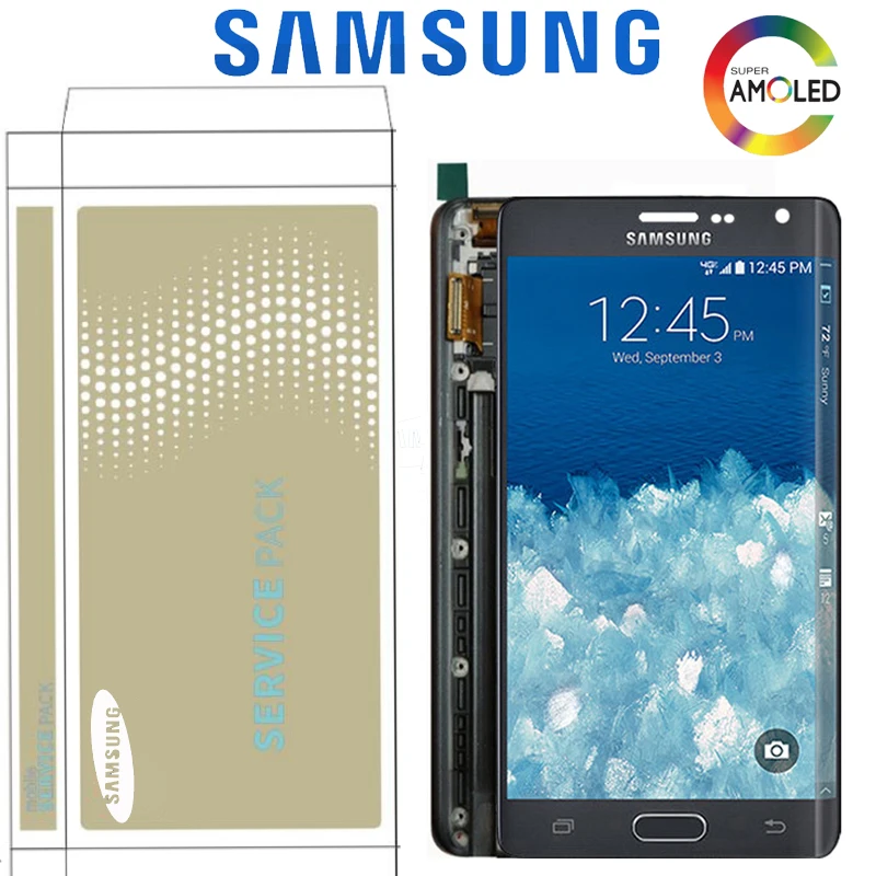 

Original 5.6'' AMOLED LCD For Samsung GALAXY Note 4 Edge N915 N9150 N915F Display With Touch Screen Digitizer Replacement Parts