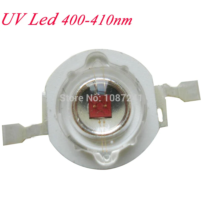 3W Ultra violet led diodes,Free ship UV 400nm 405nm 410nm led Diodes