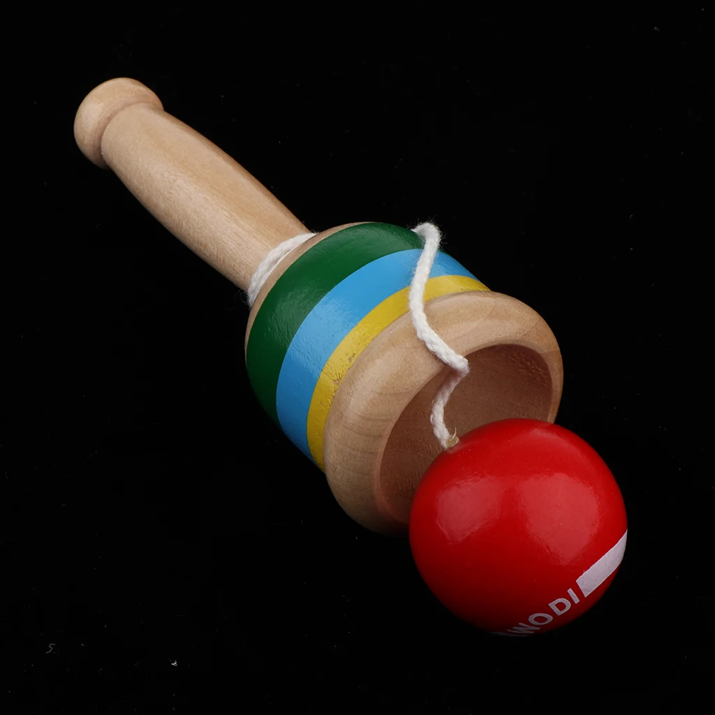 Japanese Classic Wooden Toy Kendama Cup and Ball Toss Catching Game