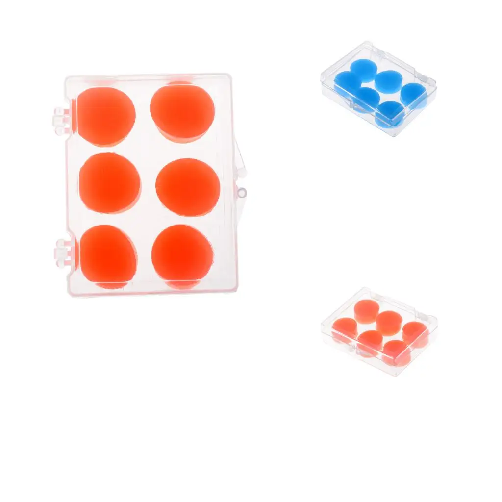 

3 Pairs/1 Box Universal Soft Silicone Swimming Ear Plugs Surfing Diving Swimming Pool Gear Water Sports Earplugs Accessories