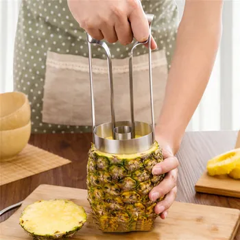

Stainless Steel Pineapple Peeler Machine Corer Slicer Peeler Cutter Parer Pineapple Slicers For Faminly Hotel