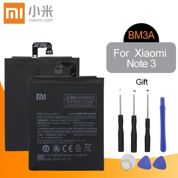 

Xiao Mi BM3A Original Replacement Phone Battery 3400mAh High Capacity For Xiaomi Note 3 Note3 + Free Tools