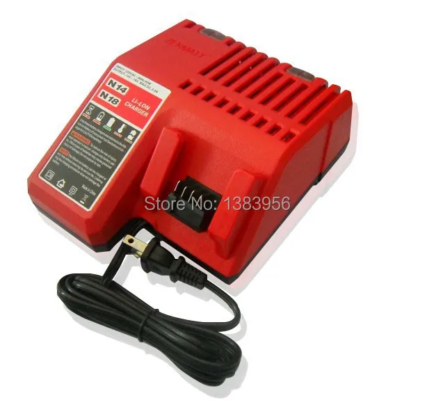 

Replacement 18V Lithium Power Tool Charger For Milwaukee Battery 48-11-1815, 48-11-1828 and 48-11-1840 and M14 Serise