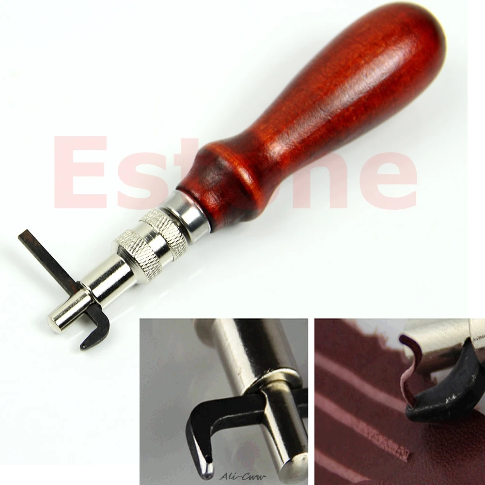 Регулируемые кожаные кромки для шитья Groover Leathercraft Groove Gouge DIY инструмент 1 мм | Дом и