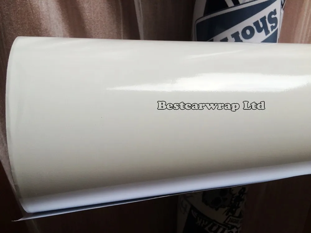 glossy white vinyl car wrapping film 3m Foile (5)