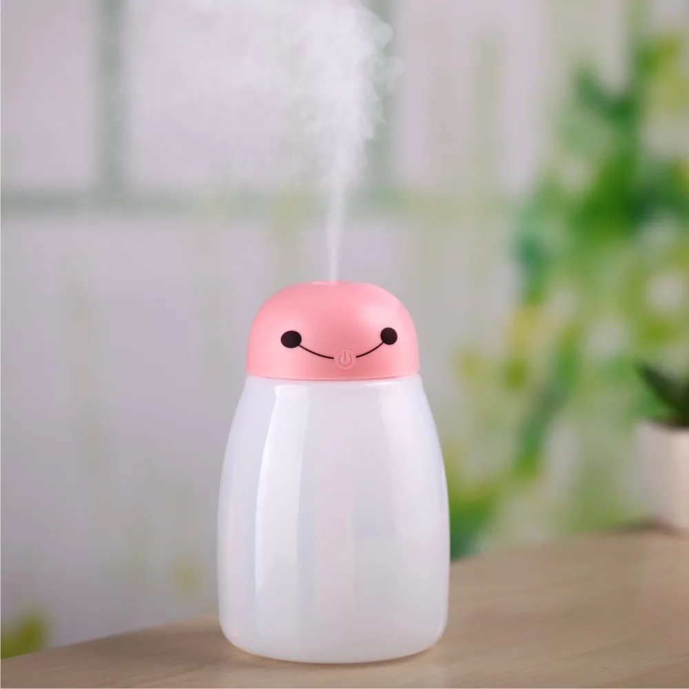 

Mini USB Humidifier Ultrasonic Humidifier Bottle 7 Led Lights Essential Oil Diffuser For Home Office Air Car Humidifier