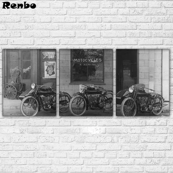 

needlework diy diamond painting full square Black And White Tricycle Diamond Embroidery Retro Three Wheeled Motorcycle 3pcs/set