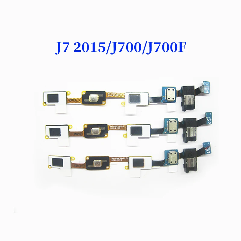 Кнопка «домой» гибкий кабель для Samsung Galaxy J5 j500 J500F J700 J700F кабель датчика разъем для наушников гибкий кабель