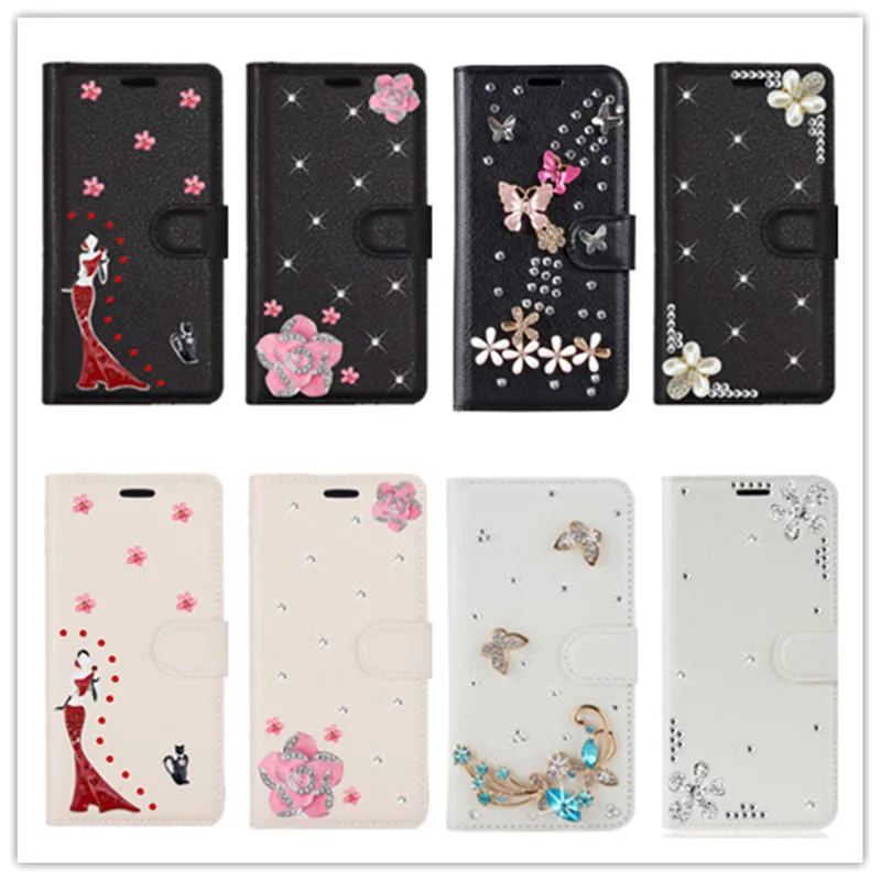 Phone Case for Huawei Honor 8A 8S 8X 8C 7A 7C 4C 4A 5X 5A 6A 6C 7i 6X 7X 10i 20i 9 10 lite Bling Wallet Leather Flip Cover |