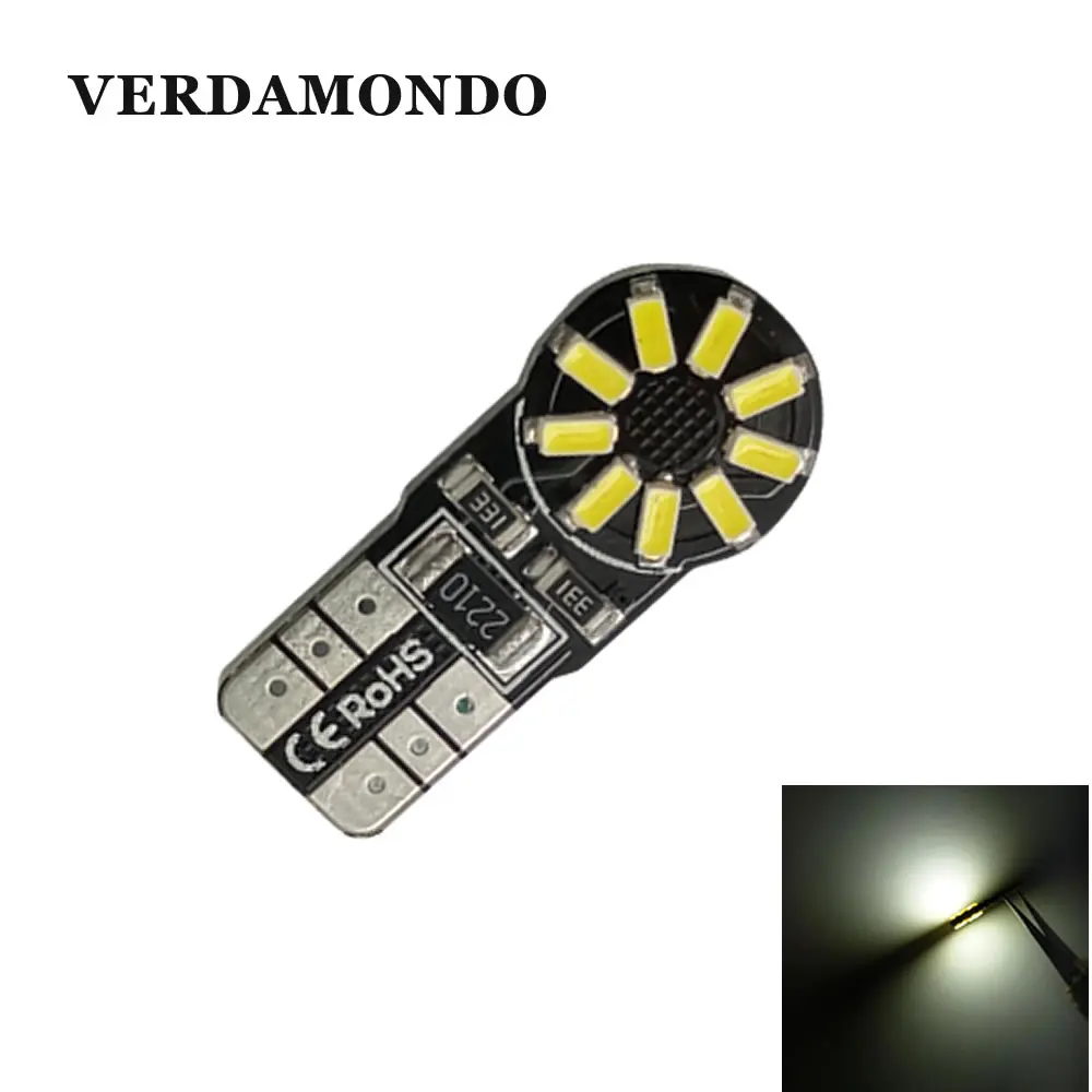 1 шт. T10 W5W 192 168 194 без ошибок 3014 18SMD Белый супер яркий Автомобильный светодиодный