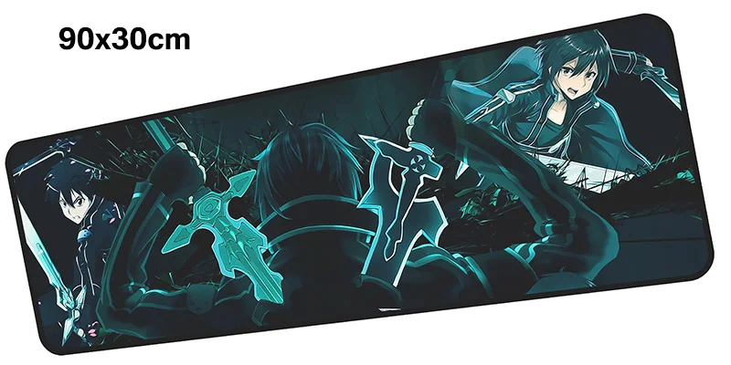 Size 900x300X2MM Коврик для мыши sword Art онлайн геймер 900x300 мм коврик для мыши notbook игровой коврик для мыши Большой HD Печатный коврик для мыши стол для компьютера padmouse - Цвет: Size 900x300X2MM