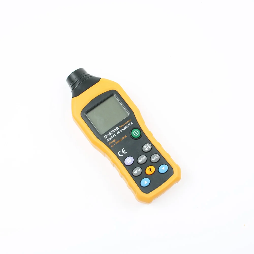 

Non Contact Digital Tachometer MS6208B With Stable Performance 50RPM--19999RPM Meter