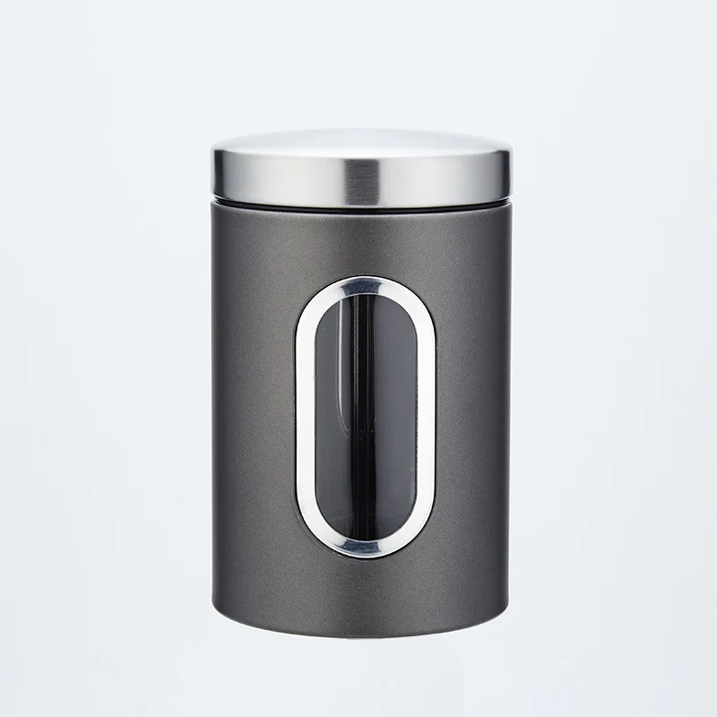 Stainless Steel Spice Jar Salt Sugar Spice Pepper Shaker Seasoning Can with Rotating Cover BBQ Spice Storage Bottle Kitchen Tool Stainless Steel Spice Jar Salt Sugar Spice Pepper Shaker Seasoning Can with Rotating Cover BBQ Spice Storage Bottle Kitchen Tool