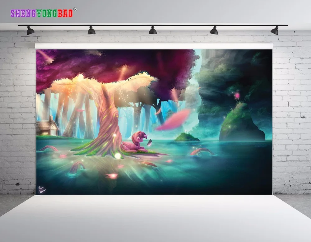 

SHENGYONGBAO Vinyl Photography Backdrops Props My little Pony theme Photo Studio Background SML-0027