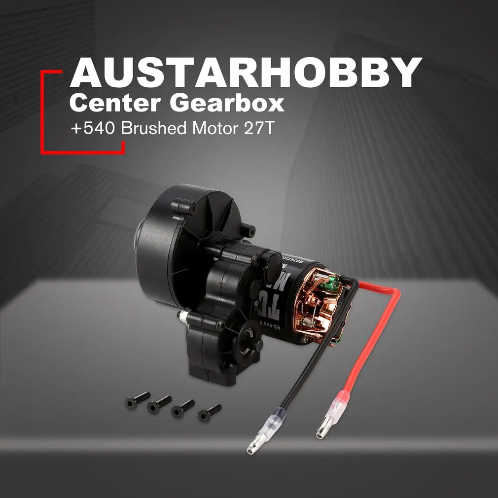 AUSTARHOBBY Center Gearbox Transmission +540 Brushed Motor 21T 27T 35T 45T 55T for SCX10 D90 1:10 RC Rock Crawler Car AUSTARHOBBY Center Gearbox Transmission +540 Brushed Motor 21T 27T 35T 45T 55T for SCX10 D90 1:10 RC Rock Crawler Car