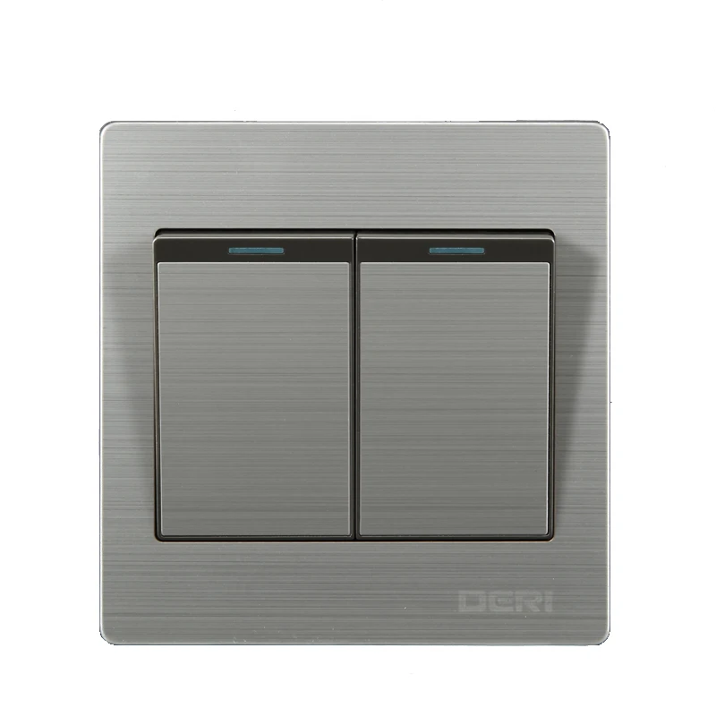 

UK standard lamp switch and 2 gang 2 way wall switch