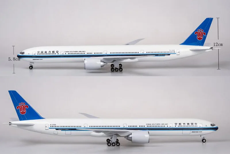 47 см 1/157 масштаб Boeing B777 Dreamliner самолетов Air China Southern Модель самолетов W свет и литой колесный Пластик смолы плоскости