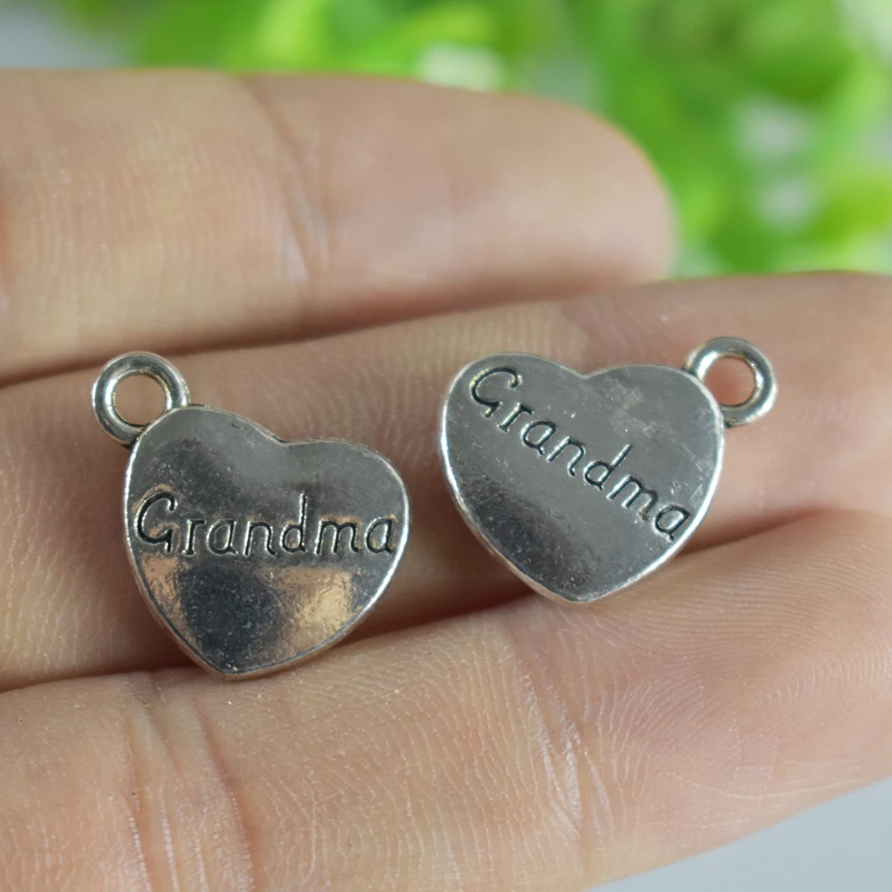 

4pieces 18x14mm Antique Sliver Charm Pendant Heart