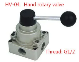 

Free shipping HV-04 4 Port 3 Position 1/2" BSPT Hand Operated Pneumatic Valve Rotary Manual Control