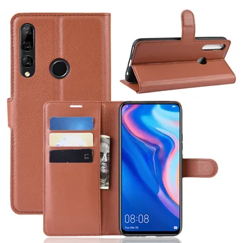 

10pcs/lot Litchi Flip Magnetic PU Leather Flip Wallet Case For Huawei Honor 20 Pro P Smart Z Nova 5i Y9 Prime 2019 Lychee Grain