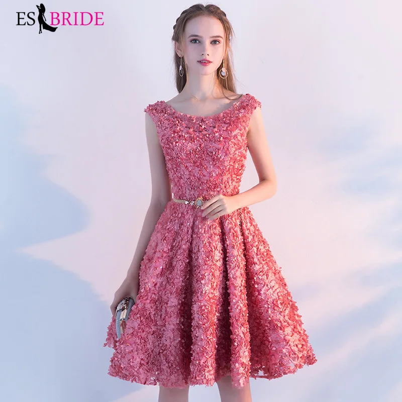 

Pink Shiny Evening Dresses Long Fashion Evening Dress Special Occasion Dress Party Student Formal Evening Gowns for Women ES2567