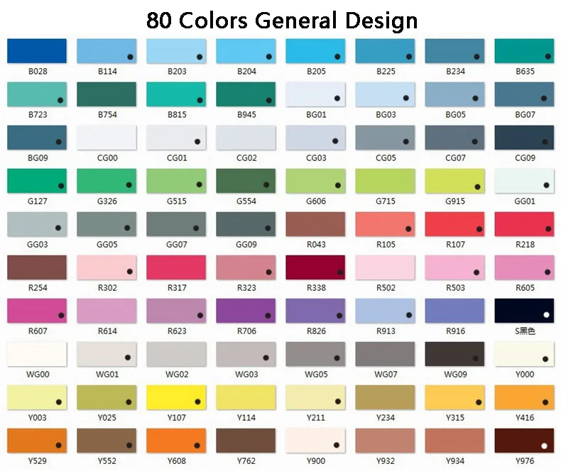 STA 6801 маркеры для набросков и рисунков 80 цветов художник манга двойной наконечник рисования Профессиональный Маркер Набор для рисования дизайн иллюстрация - Цвет: 80 standard colors