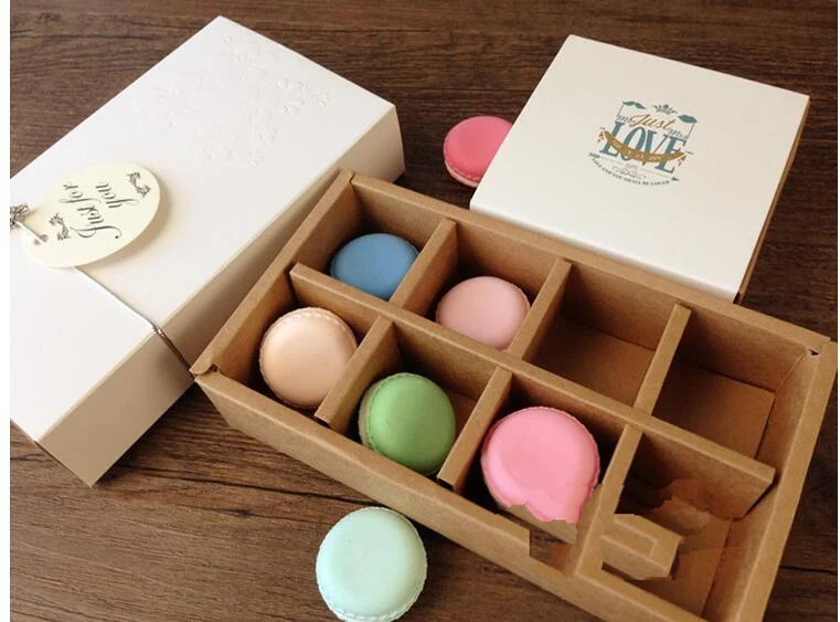 

wholesale 2000 pcs Lovely "LOVE" Rose and White Flower Macarons Box Cake Box Chocolate Muffin Biscuits Box for Cookie Package