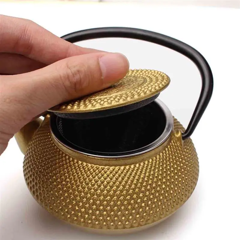 

2 Colors 300ml Authentic Japanese Style Cast Iron Kettle Tetsubin Teapot Comes With Strainer Tea Set Puer Kettle Coffee Teapot