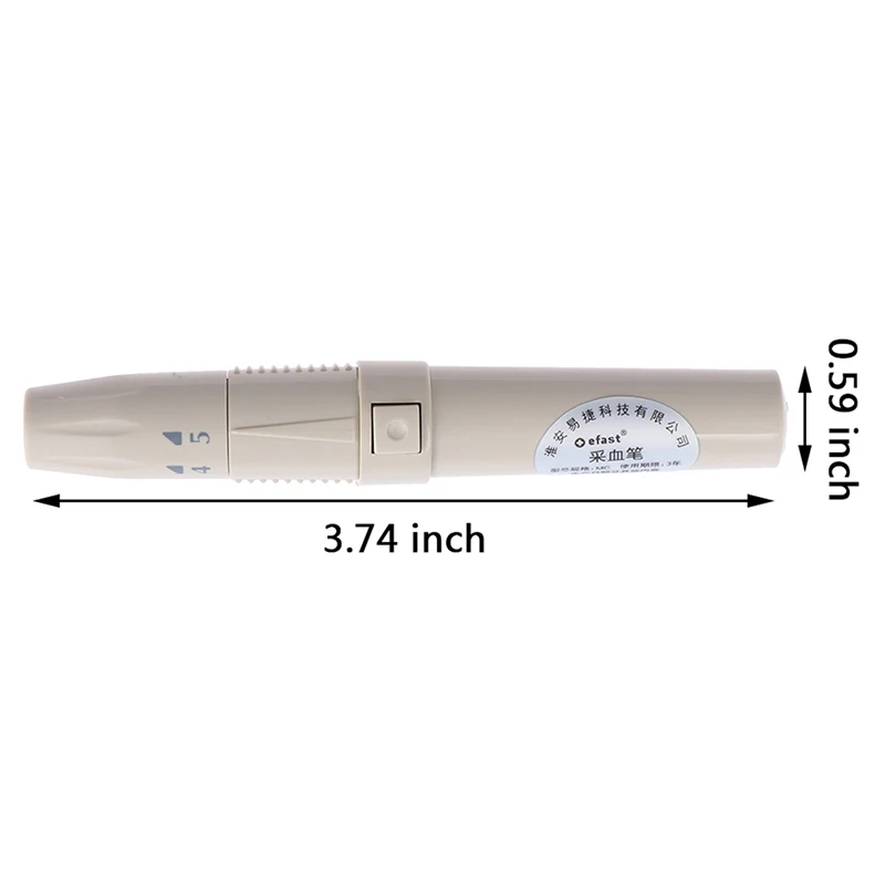 Blood Sampling Pen Lancet Pen Lancing Device for Diabetics Blood Collect 5 Adjustable Depth Blood Sampling Glucose Test Pen