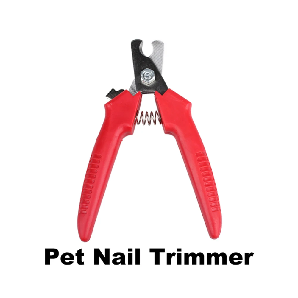 New High Quality Stainless Steel Pet Dog Cat Fingernail Caring Tool Red