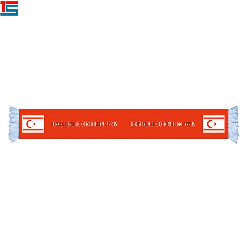 Bufandas de buena calidad para fanáticos, bufanda de fútbol con impresión, logo de la República Turca del norte de Polonia|Banderas, carteles y accesorios| - AliExpress