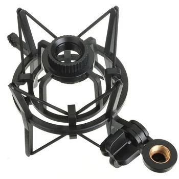 

HFES New New Microphone Mic Professional Shock Mount with Pop Shield Filter Screen R1BO (Black)