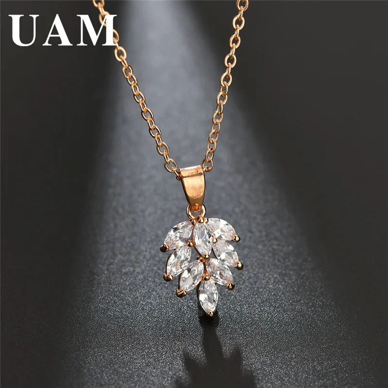 Buy UAM Fashion Jewelry Pant Necklace Leaves Necklaces & Pendant For Women