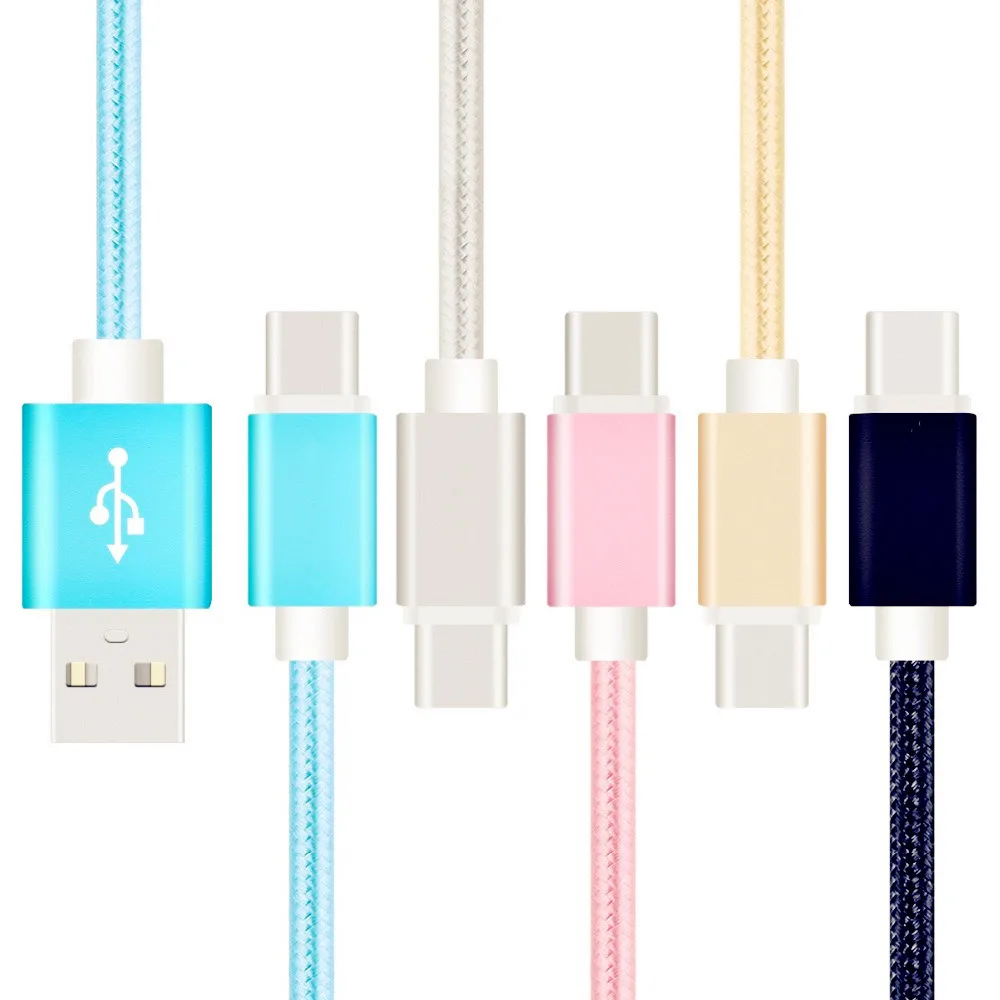 VOXLINK-0-5m-1m-2m-3m-Nylon-Braided-USB-Charging-USB-C-Cable-Type-C-Data (3)