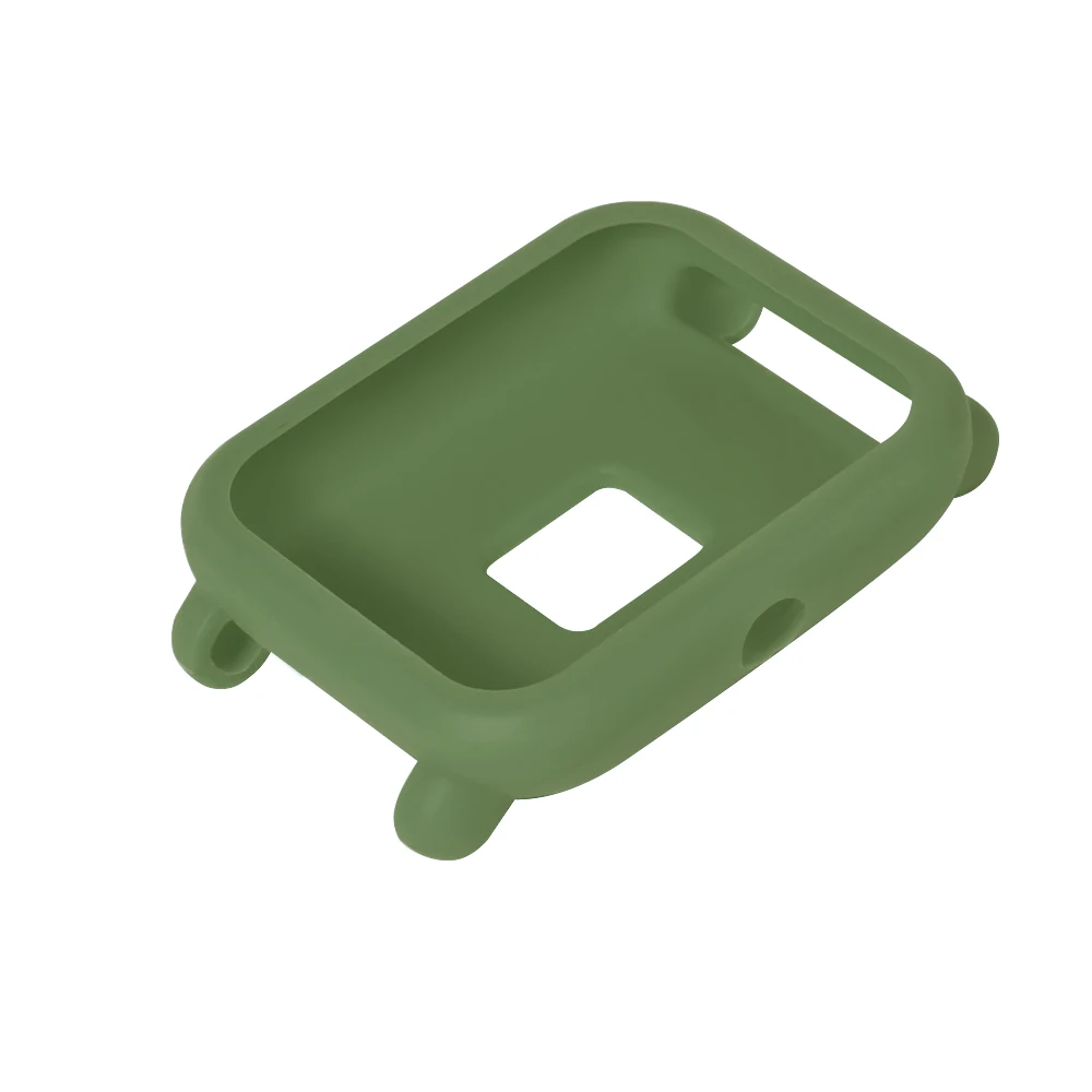 Силиконовый протектор для часов чехол для Xiaomi Huami Amazfit Bip BIT PACE Lite Youth цветной мягкий сменный полный защитный чехол - Цвет: army green
