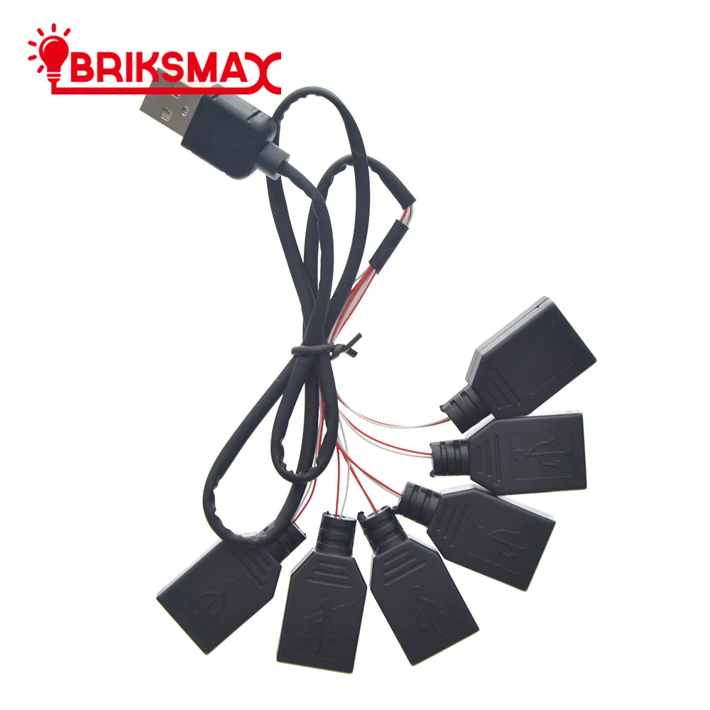 Аксессуары для оссветильник ительных приборов BRIKSMAX черный от одного до семи USB