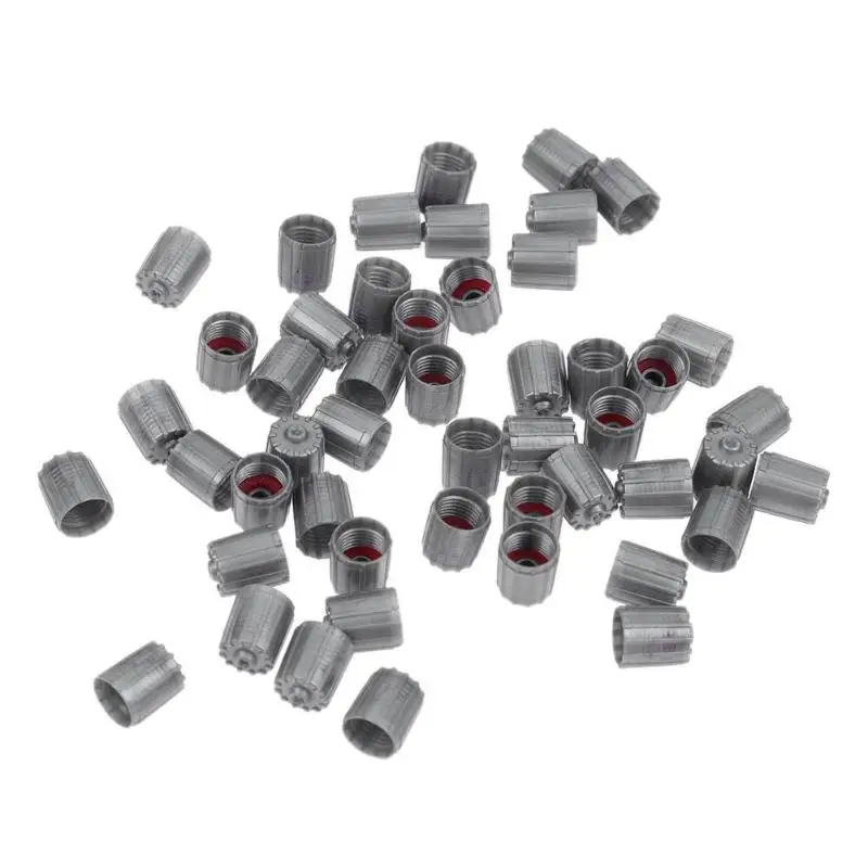 

50Pcs Plastic TPMS Tire Valve Stem Air Cap Car Wheel Tyre Valve Airtight Cover Truck Motorcycle Bicycle Auto Accessories