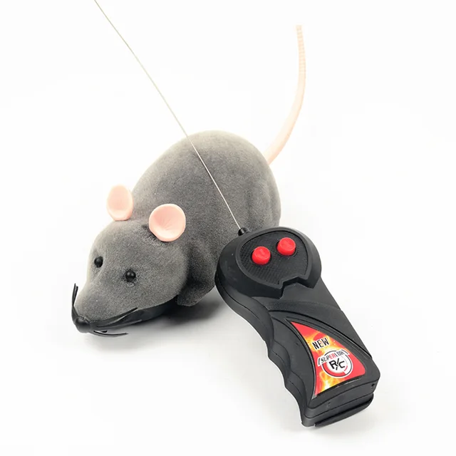 Fashion Simulation Plush Mouse With Remote Control Wireless Electronic