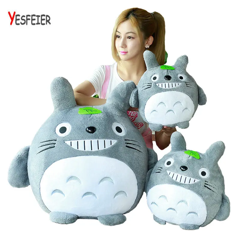 

Yesfeier soft winter hand warm stuffed plush PP Cotton totoro doll pillow cushion birthday gift 20-60cm Cute totoro plush toys