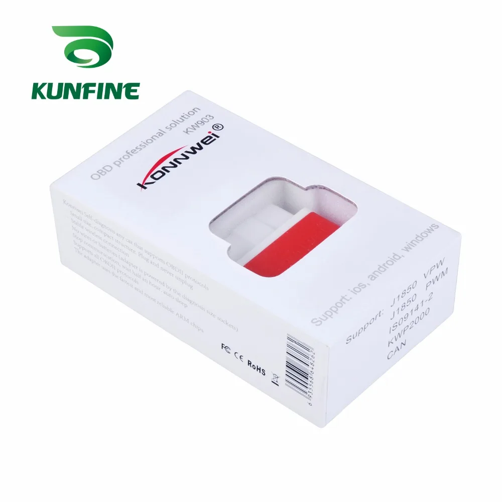KUNFINE автомобильный iCar2 OBD2 ELM327 iCar 2 KW903 Wifi OBD 2 код сканер диагностический инструмент интерфейс для IOS iPhone iPad Android