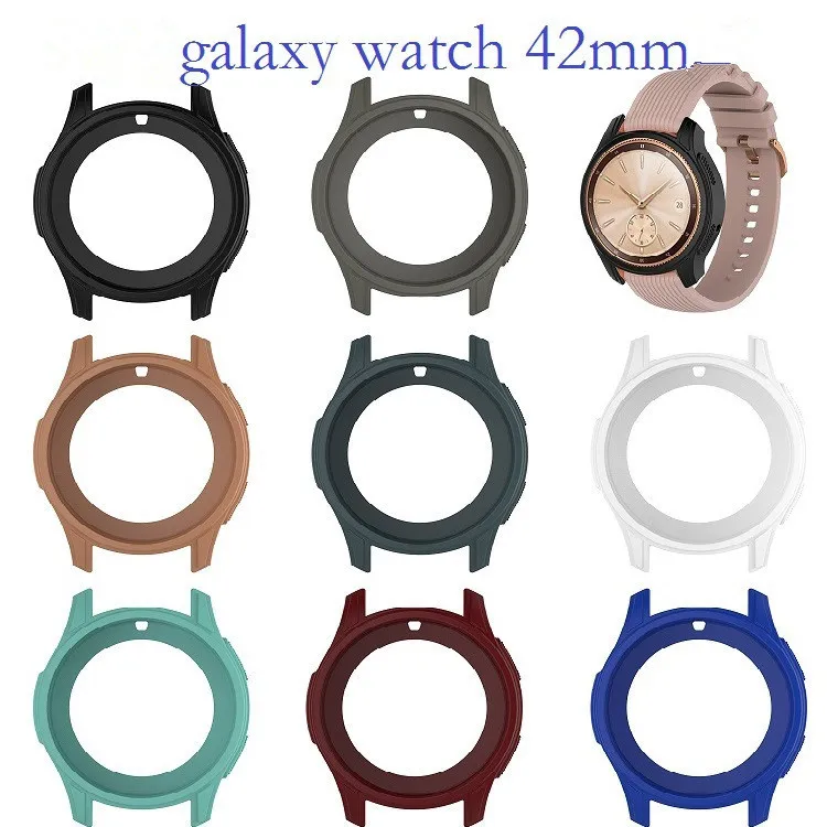 

High Quality Watch Cover Case Silicone Soft Shell Protective Frame Case Cover Skin For Samsung Galaxy Watch 42mm New Arrival