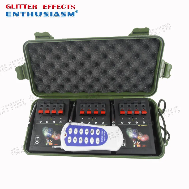 

AM04R-3 Remote control 12 channel 3pcs 4 cue receiver fire party machine
