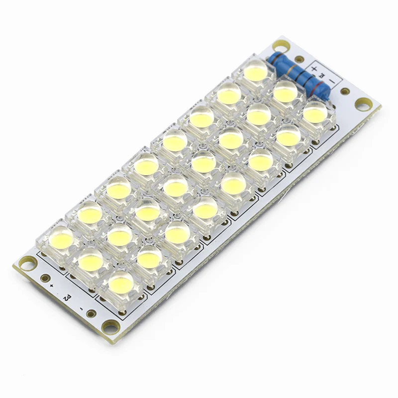 

White Piranha LED Board 24 LEDs Light Panel USB Lamp Energy Saving LED Panel Super Bright 12V